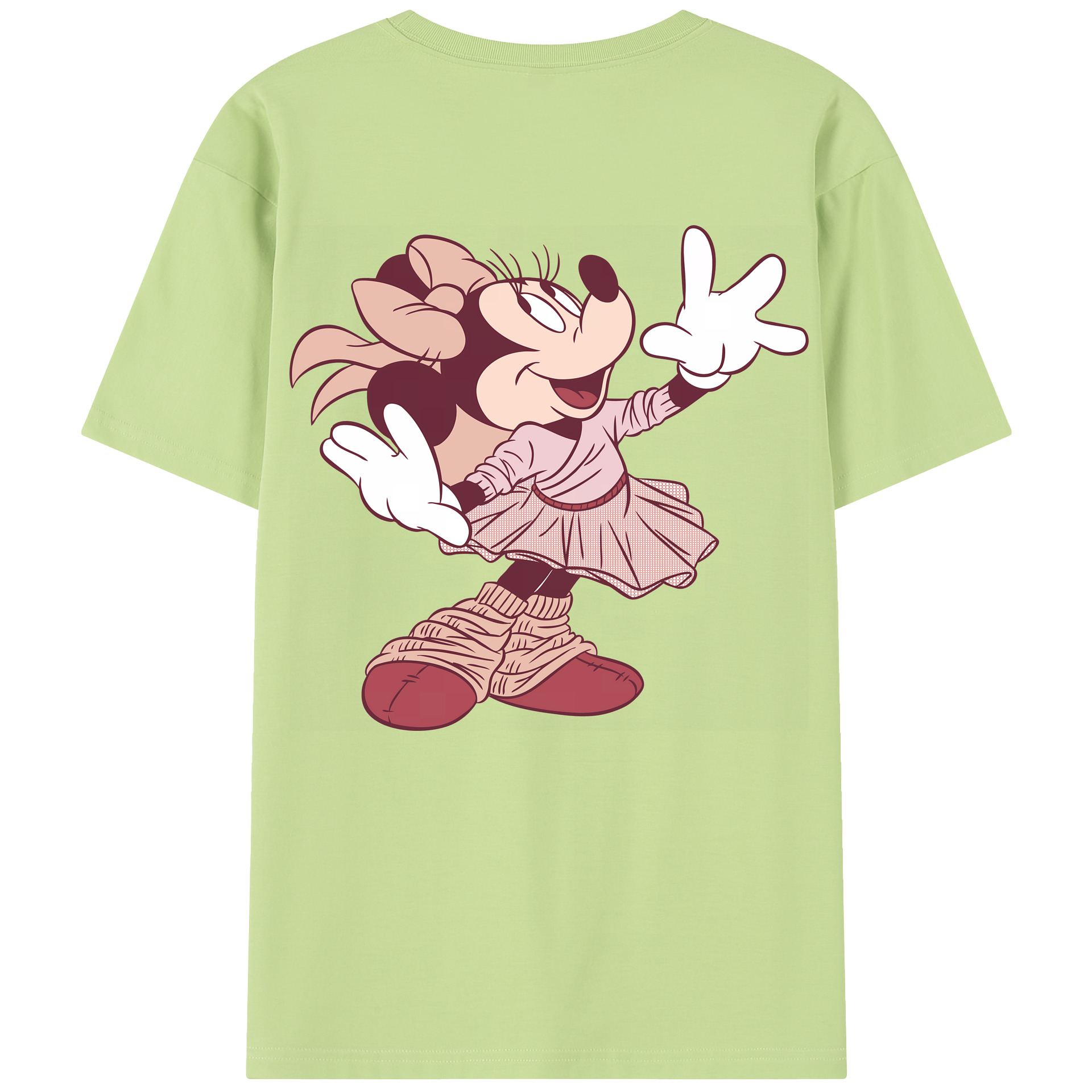 （画像用） ミッキーマウス Mickey Mouse 綿100％半袖Tシャツ（背面プリント）